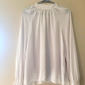 Forever 21 mock neck long sleeve blouse. Large